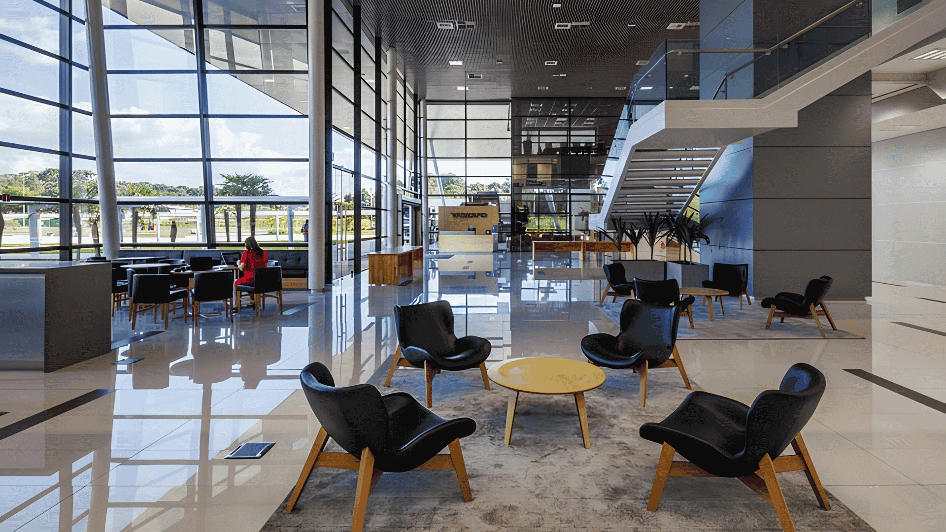 Porcelanato em ambientes comerciais